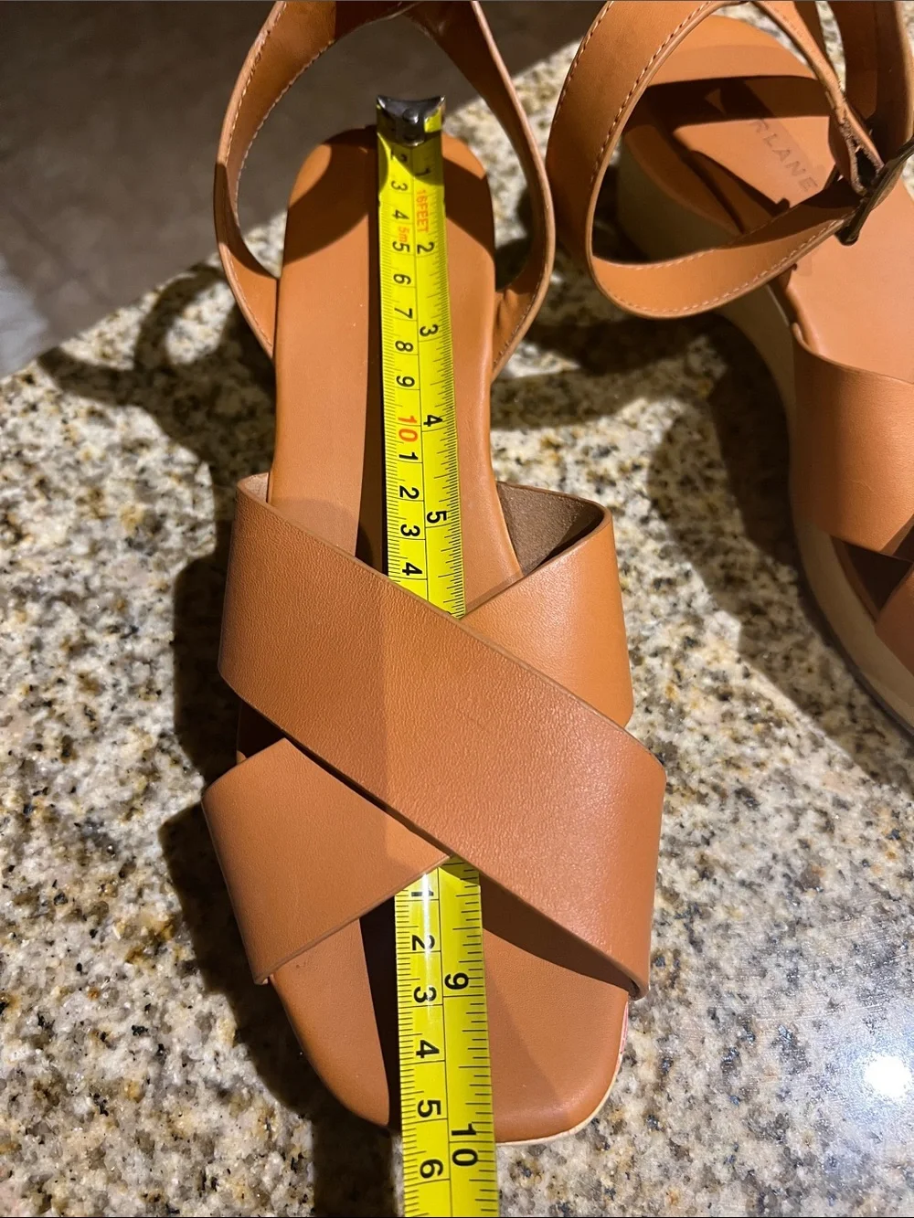 Everlane Women’s Tan Crisscross Ankle-Strap Sandals - Picture 9 of 9